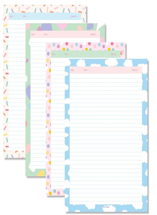 Fun Lines Premium A4 Project Papers - Pack of 80 (Pack -B) - Image 1